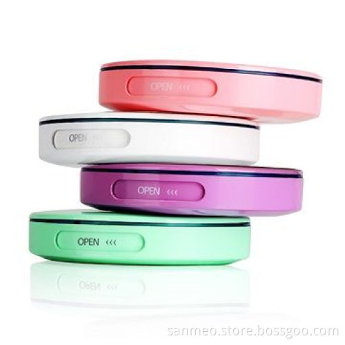 Portable Power Bank, 4,400mAh Elegant Circular Design, Special UV Painting, Power Capacity Indicator